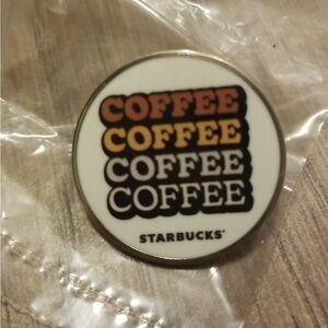 Starbucks “COFFEE” Pin, Rare, New
